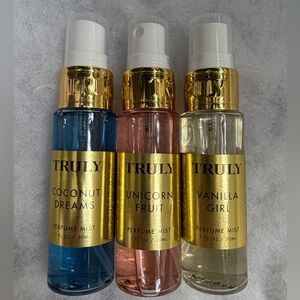 TRULY Mist Trio — Vanilla Girl, Unicorn Fruit, Coconut Dreams Travel Size
